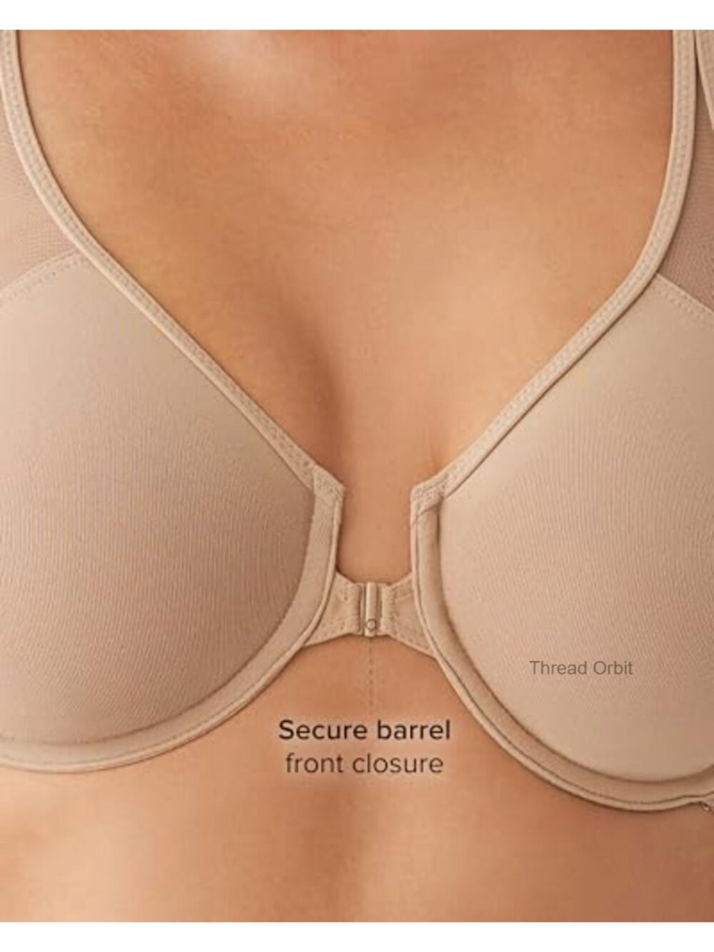 Wacoal Body Unlined Front Close Underwire Racerback Bra 65124 - Picture 3 of 6